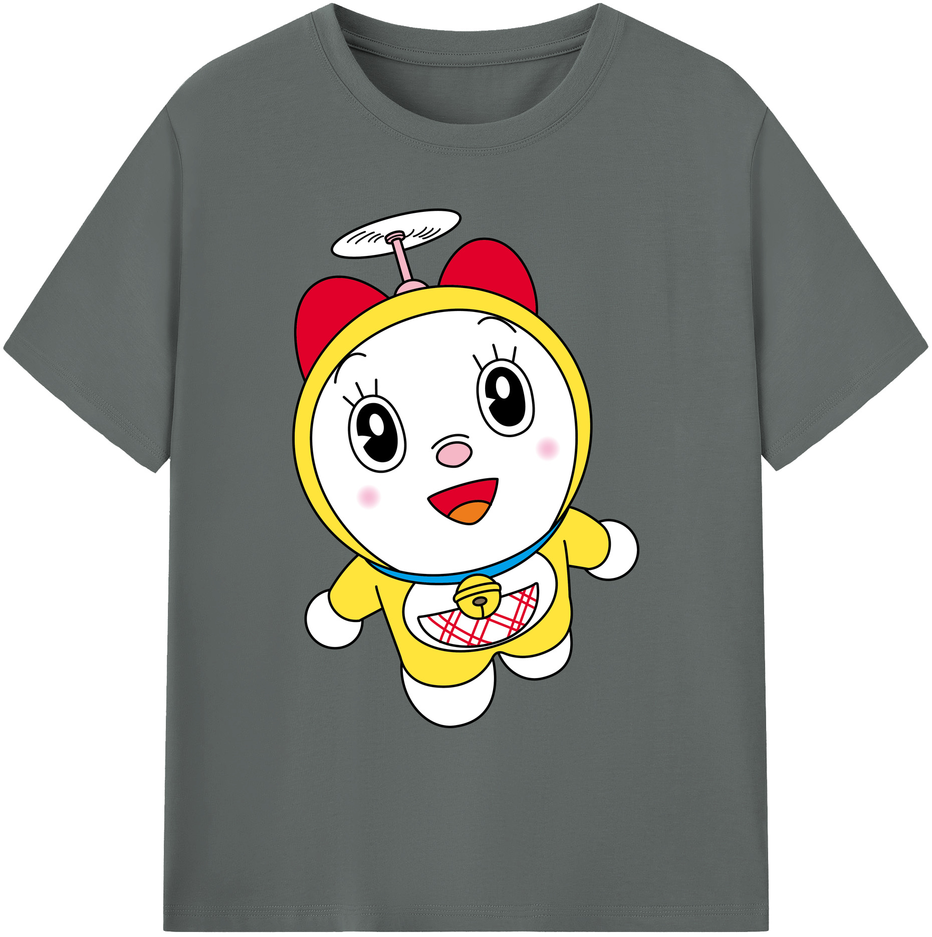 （画像用） ドラえもん ドラミ Doraemon Dorami 綿100％ メンズ半袖Tシャツ｜肌触りやわらか＆通気性